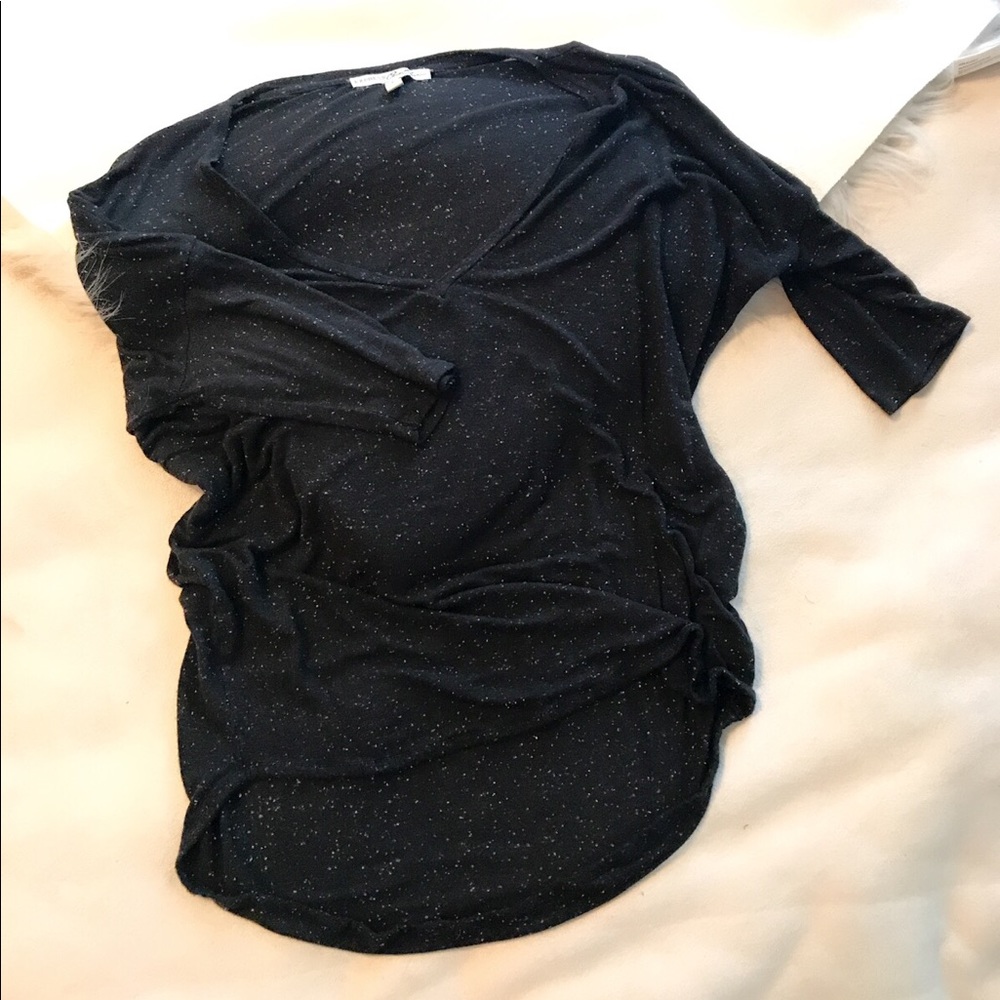 Express grey 3/4 sleeve small